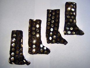Botillons brillants or 12